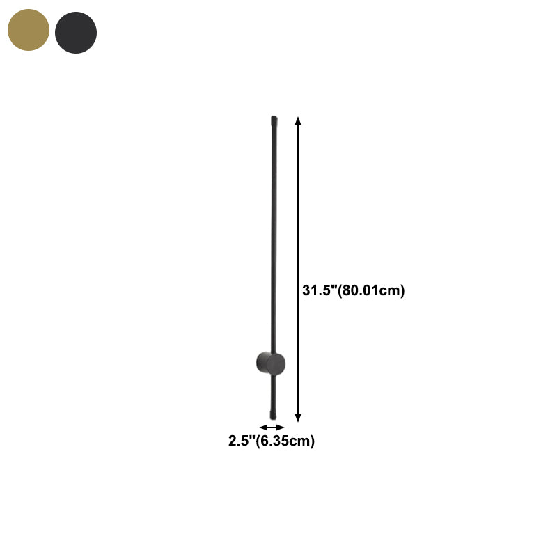 Éclairage mural de forme linéaire en métal