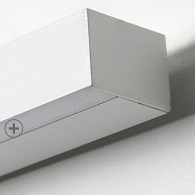 Accoglienza a parete in metallo a forma lineare moderna lampada montata a parete a 1 luci