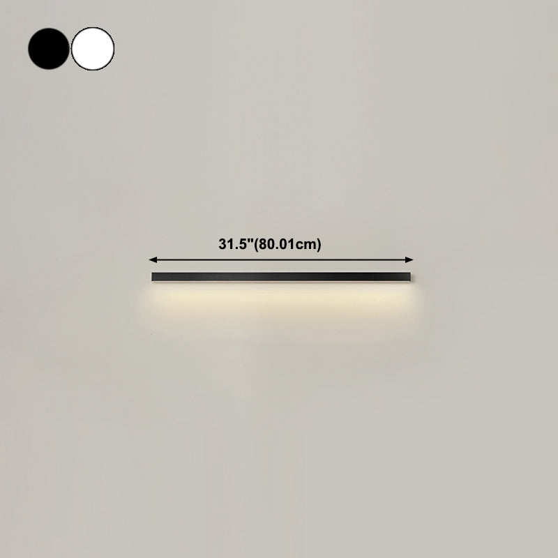 Accoglienza a parete in metallo a forma lineare moderna lampada montata a parete a 1 luci
