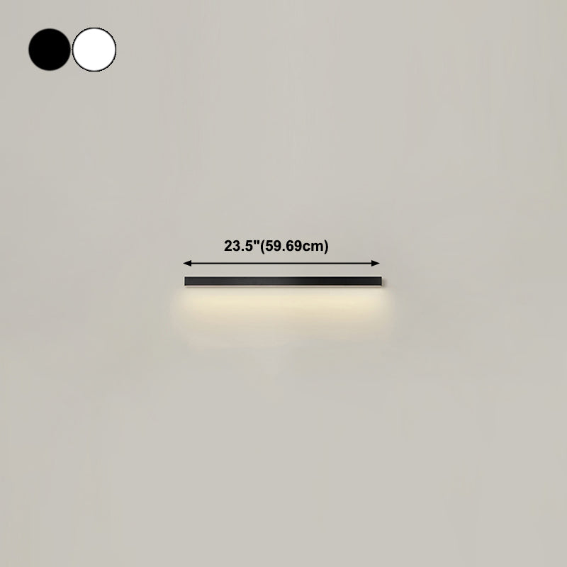 Accoglienza a parete in metallo a forma lineare moderna lampada montata a parete a 1 luci
