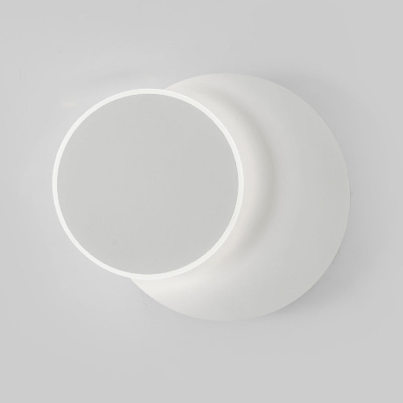 Prononi del comodino in metallo a parete a led geometrica rotatabile