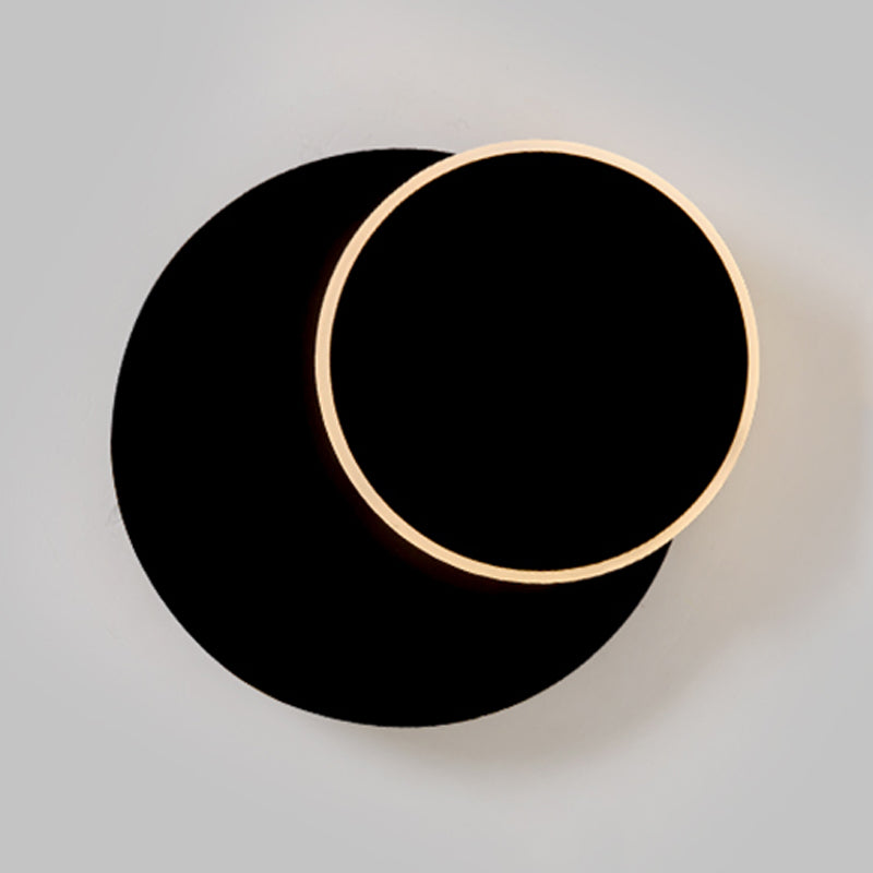 Prononi del comodino in metallo a parete a led geometrica rotatabile