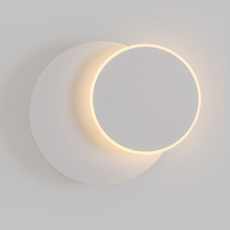 Prononi del comodino in metallo a parete a led geometrica rotatabile