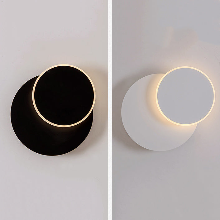 Prononi del comodino in metallo a parete a led geometrica rotatabile