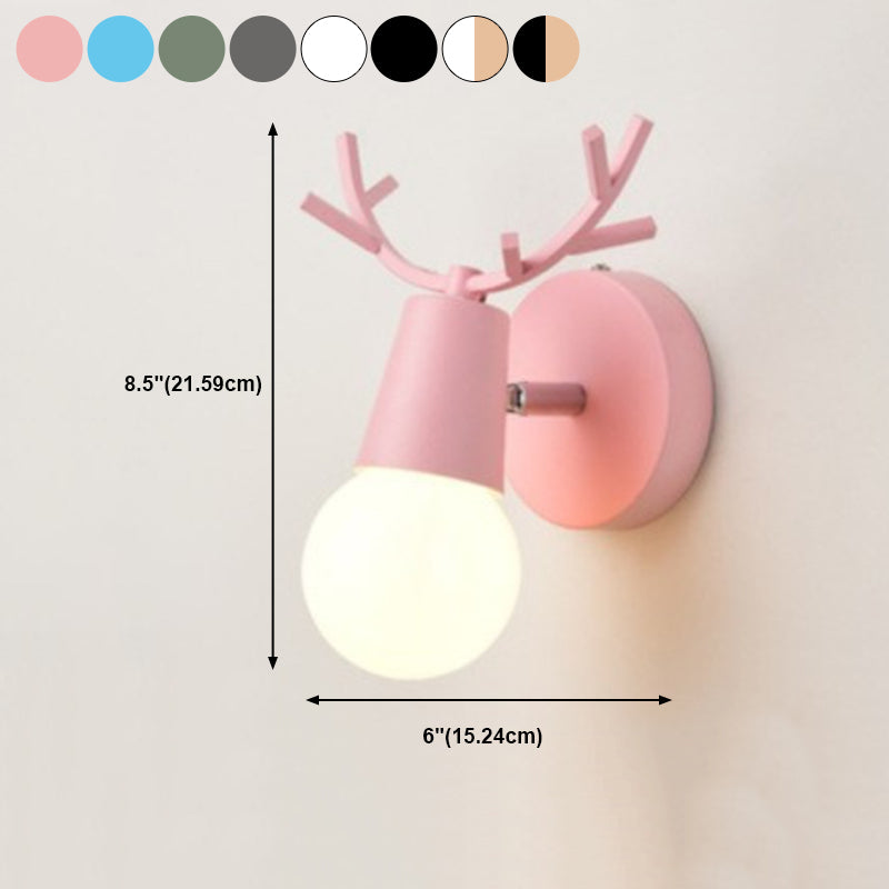 Bras swing petit lampe murale macaron métal
