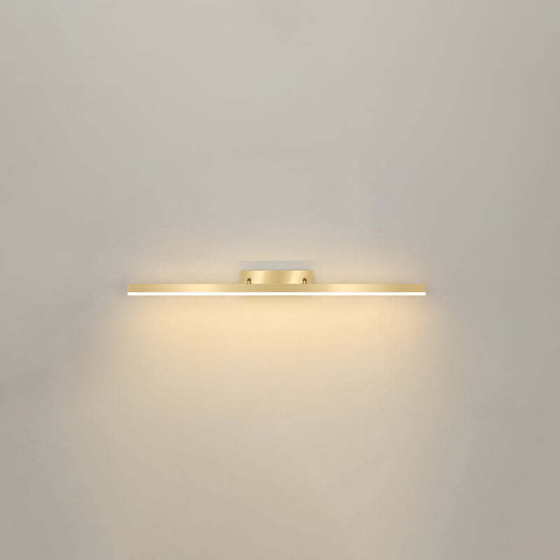 Light Luxury Style Metal Vanity Mirror Light Rectangle Led Vanity Lamp for Shower Room