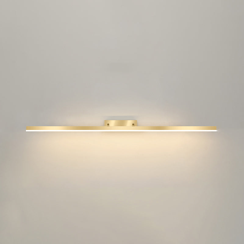 Light Luxury Style Metal Vanity Mirror Light Rectangle Led Vanity Lamp for Shower Room