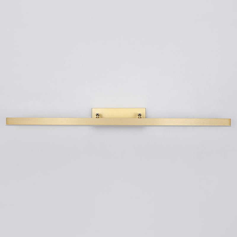 Light Luxury Style Metal Vanity Mirror Light Rectangle Led Vanity Lamp for Shower Room