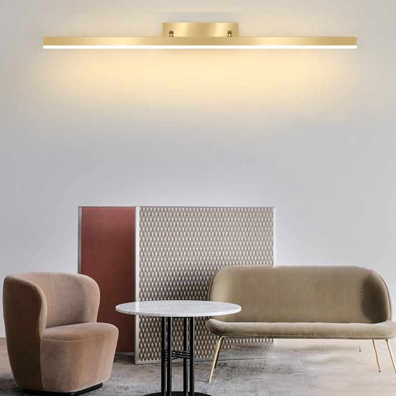 Light Luxury Style Metal Vanity Mirror Light Rectangle Led Vanity Lamp for Shower Room