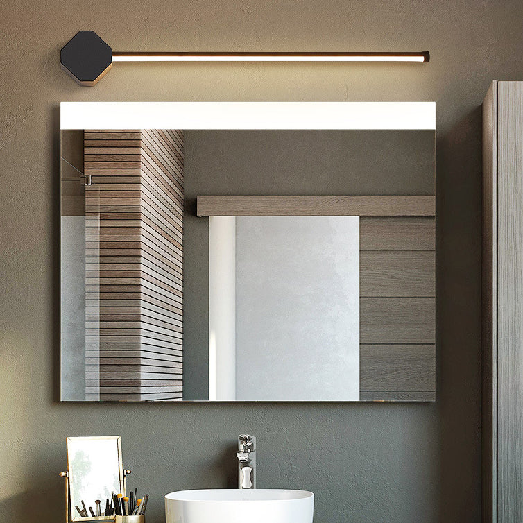 1-Light Linear Wall Sconce Modern Style Metal Sconce Lamp for Shower Room