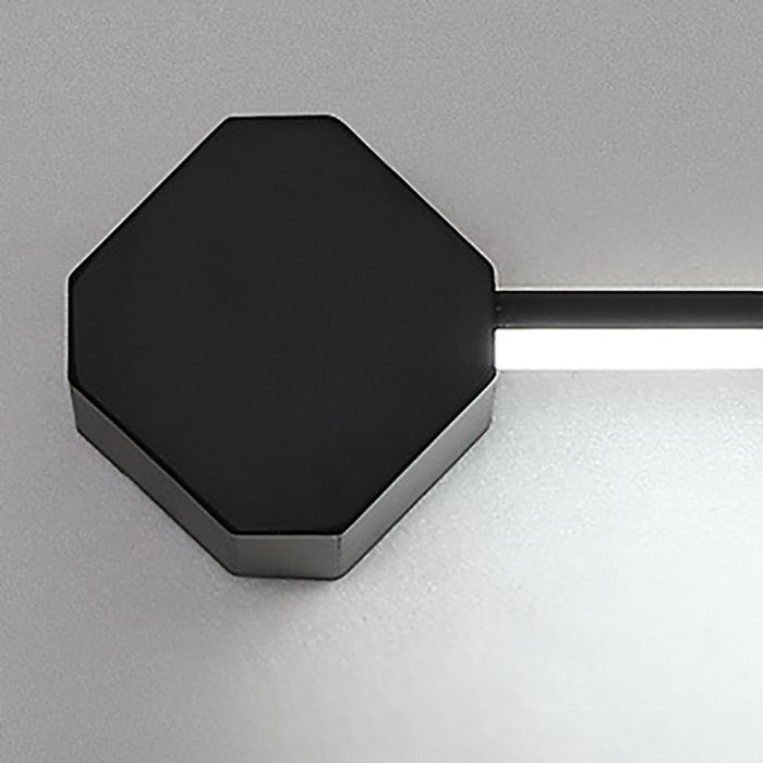 1-Light Linear Wall Sconce Modern Style Metal Sconce Lamp for Shower Room