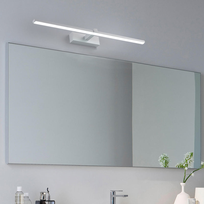 1-Light Strip Wall Sconce Modern Style Metal Sconce Lamp for Bathroom