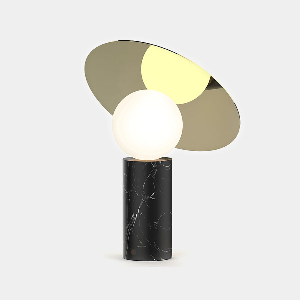 1 lampe de table de nuit géométrique légère lampe de table en verre de style moderne