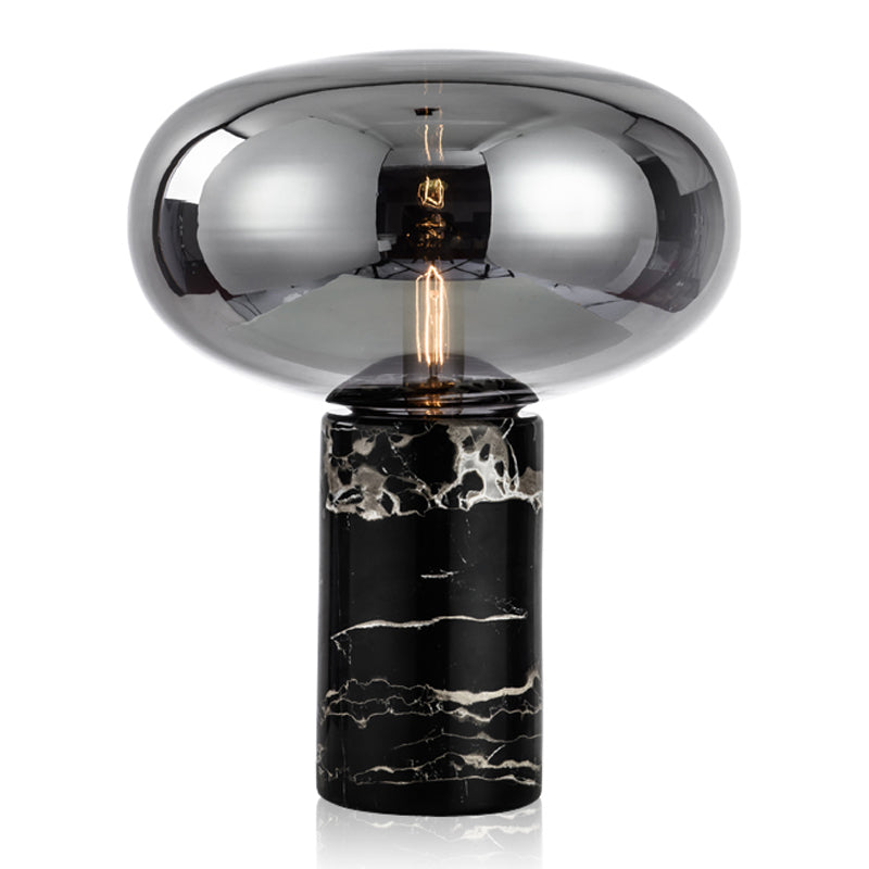 1 lampe de table de nuit géométrique légère lampe de table en verre de style moderne