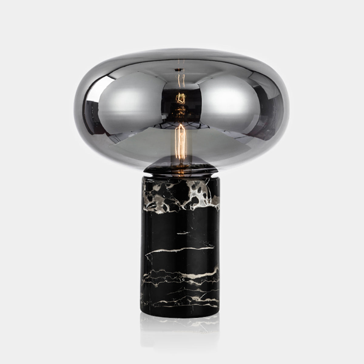 1 lampe de table de nuit géométrique légère lampe de table en verre de style moderne