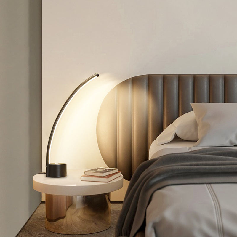 Einfachheitstil Nachttisch Lampe Metall Schlafzimmer LED-Tischleuchte