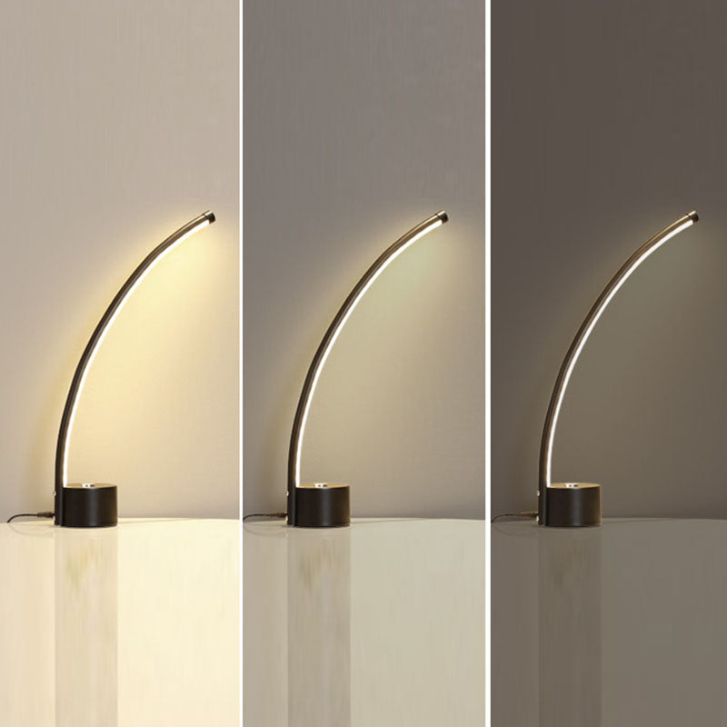 Einfachheitstil Nachttisch Lampe Metall Schlafzimmer LED-Tischleuchte