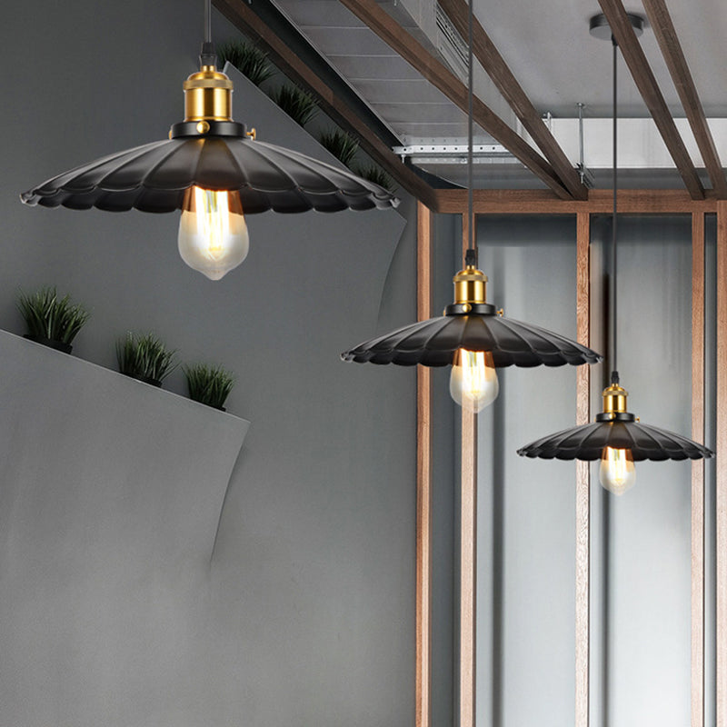 Industrial Style Cone Shape Pendant Lighting Metal 1 Light Pendant Light for Bedroom
