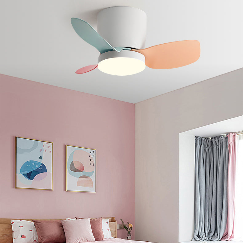 Ventilador de techo de estilo moderno Ligera 1 Luz de ventilador de techo para la habitación de los niños