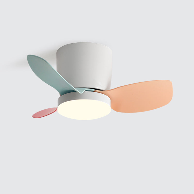 Ventilador de techo de estilo moderno Ligera 1 Luz de ventilador de techo para la habitación de los niños