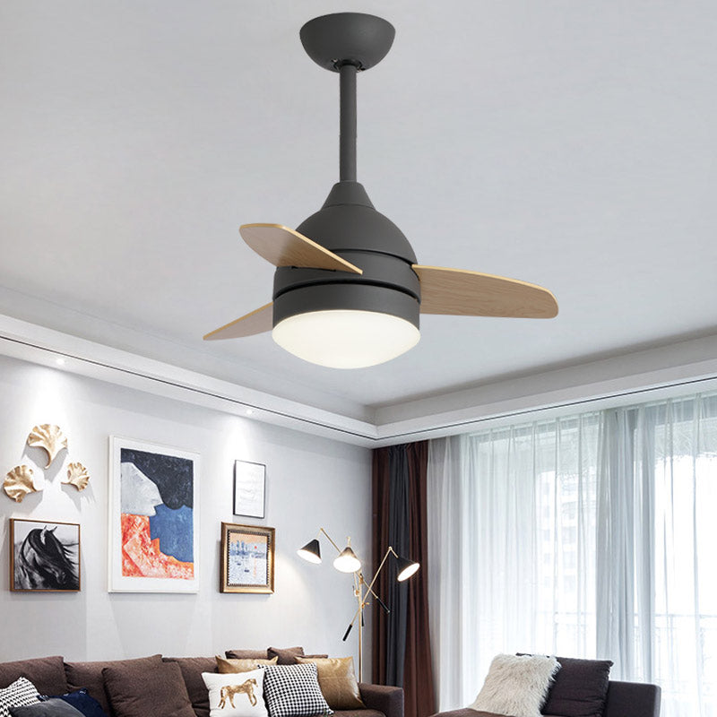Geometrie plafondventilator licht Kinderstijl metalen metalen Led LED -licht Licht voor een slaapkamer voor slaapkamer
