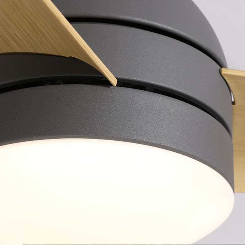 Geometrie plafondventilator licht Kinderstijl metalen metalen Led LED -licht Licht voor een slaapkamer voor slaapkamer