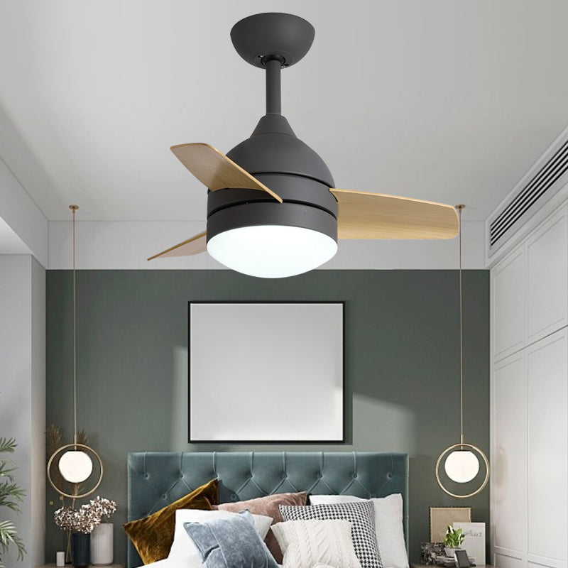 Geometrie plafondventilator licht Kinderstijl metalen metalen Led LED -licht Licht voor een slaapkamer voor slaapkamer