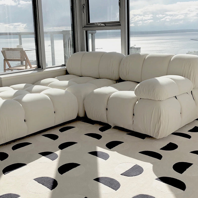 Geometric Decoration Area Rug Rectangle Polyester Stain Resistant Indoor Rug