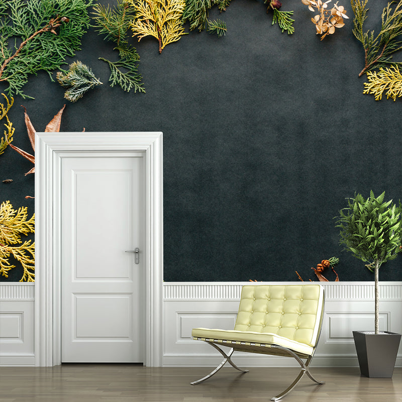 Environment Friendly Wall Mural Wallpaper Wood Texture Sitting Room Wall Mural