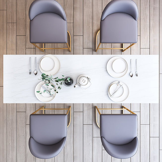 Traditional Luxury Bar Dining Table Rectangle Bar Table with Sled Base