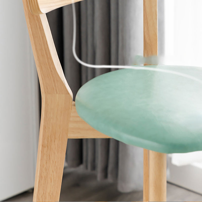 Scandinavian Matte Finish Upholstered Bar Stools Living Room Footrest Stool