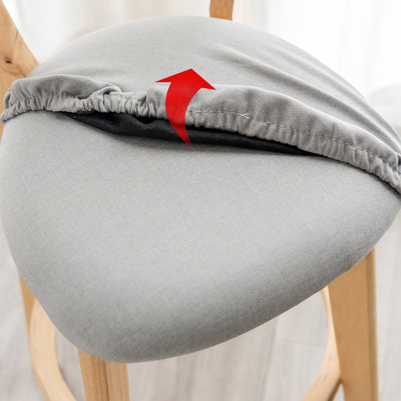 Scandinavian Matte Finish Upholstered Bar Stools Living Room Footrest Stool