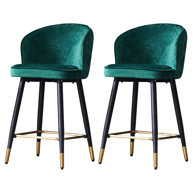 Scandinavian Footrest Home Stool Matte Finish Upholstered Bar Stools