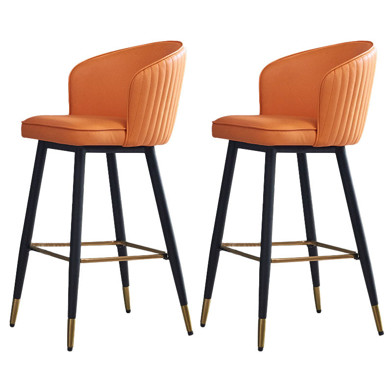 Scandinavian Footrest Home Stool Matte Finish Upholstered Bar Stools