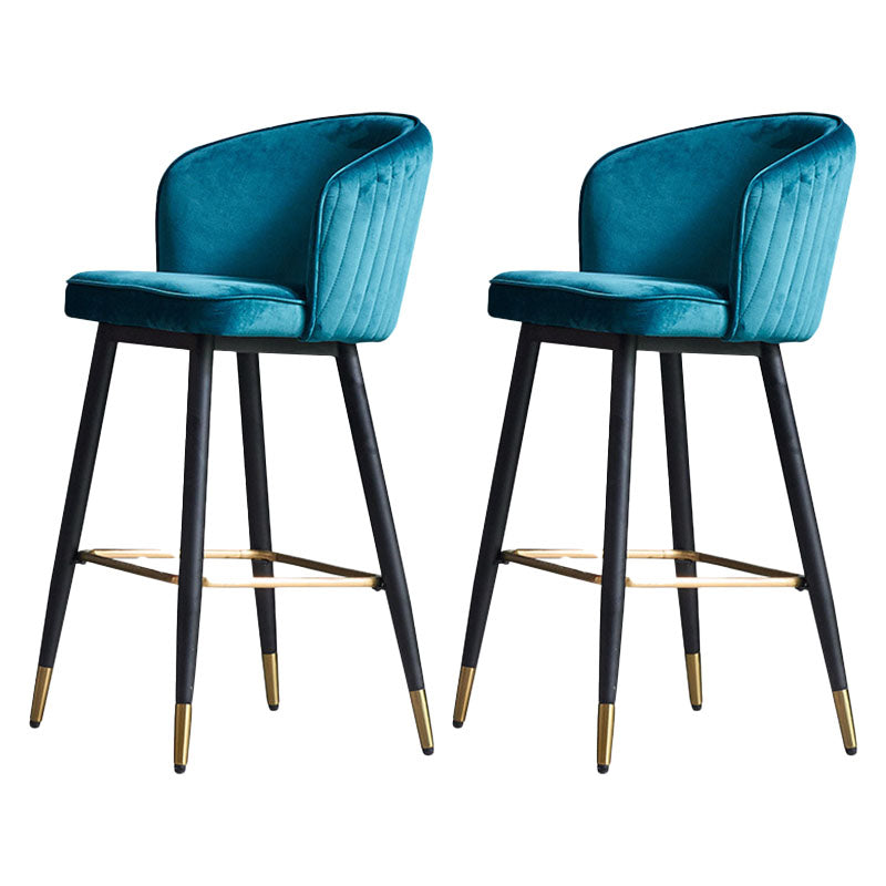 Scandinavian Footrest Home Stool Matte Finish Upholstered Bar Stools