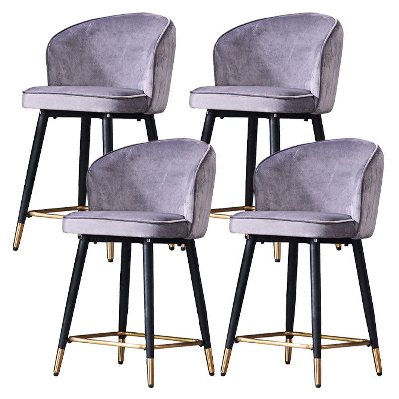 Scandinavian Footrest Home Stool Matte Finish Upholstered Bar Stools
