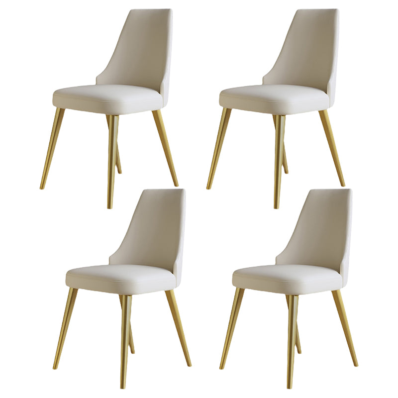 Glam 1/4/7 Pieces Round Dinette Set White Sintered Stone Dining Table Set with Turntable