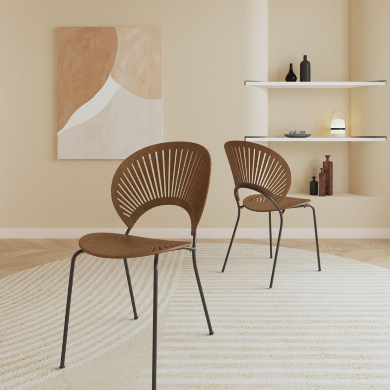 Modern 1/2/5 Pieces Dining Set Round Stone Dining Table for Dining Room