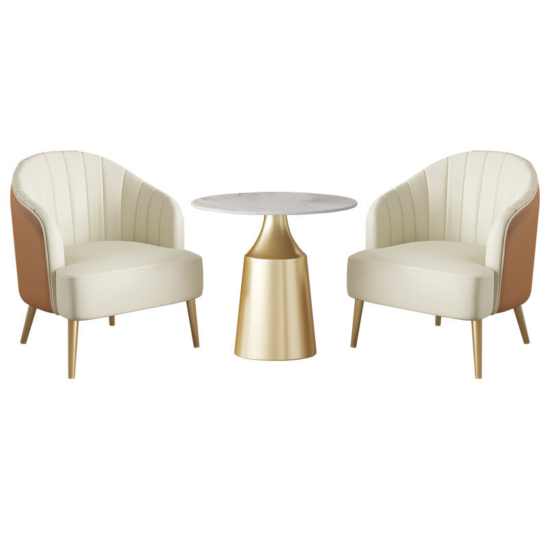 Glam 1/3/5 Pieces Dining Room Set Sintered Stone Dining Table