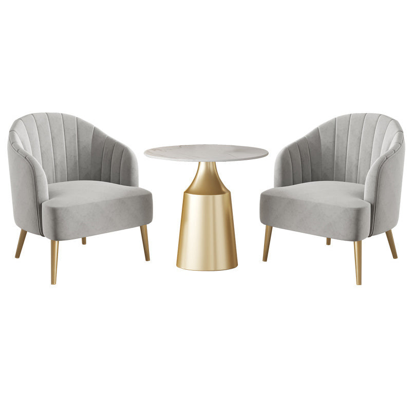 Glam 1/3/5 Pieces Dining Room Set Sintered Stone Dining Table