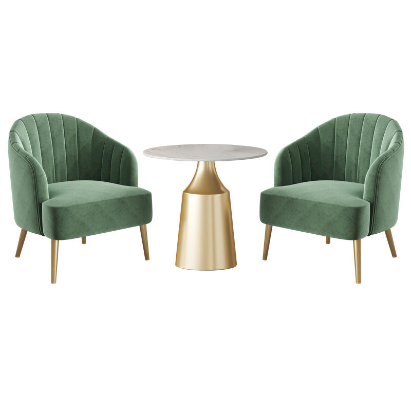 Glam 1/3/5 Pieces Dining Room Set Sintered Stone Dining Table