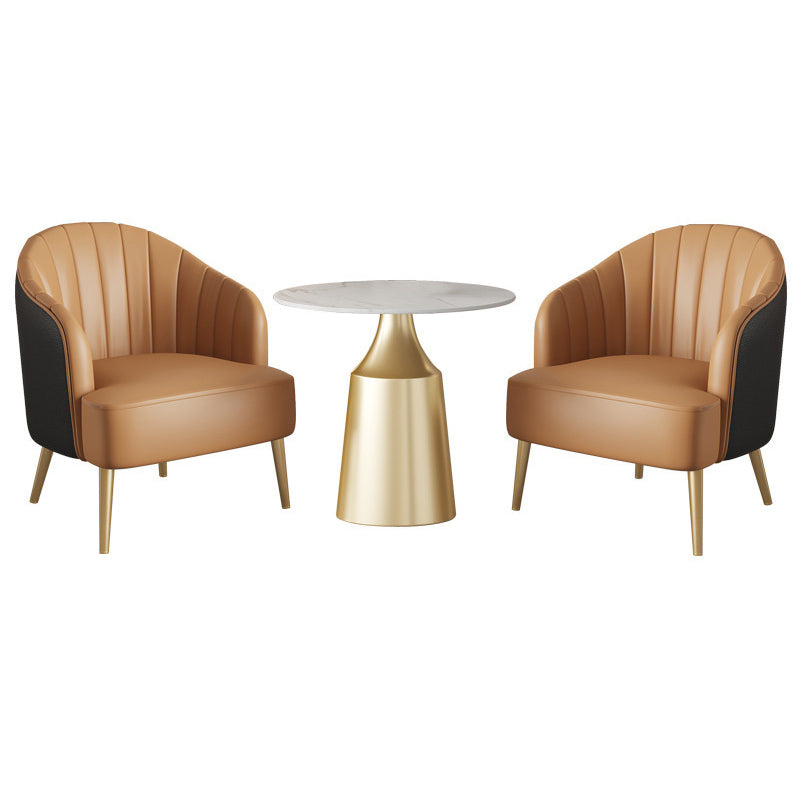 Glam 1/3/5 Pieces Dining Room Set Sintered Stone Dining Table