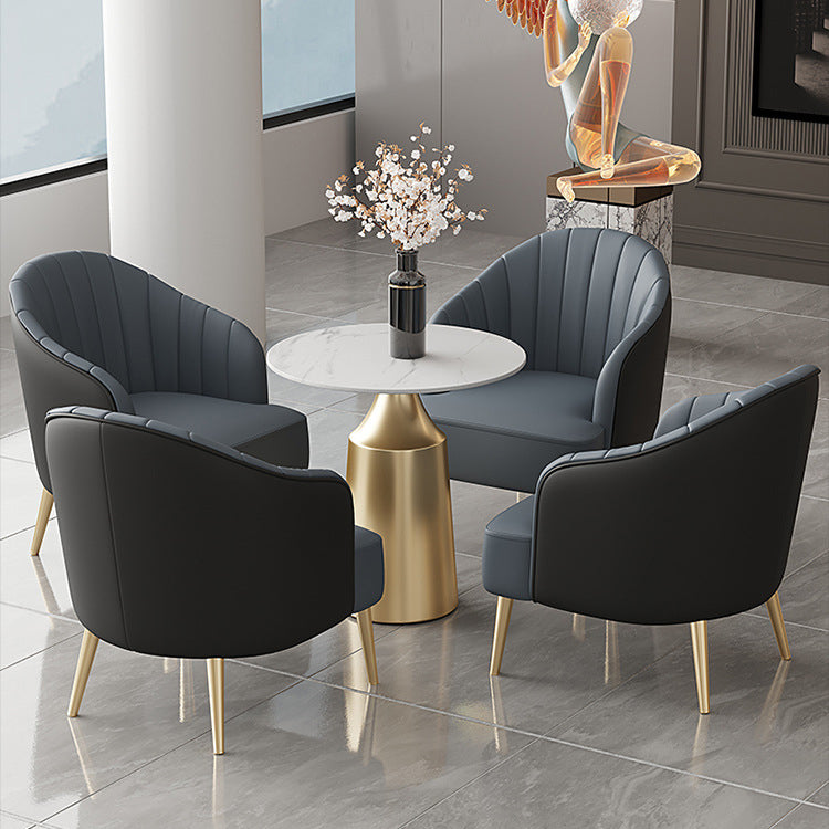 Glam 1/3/5 Pieces Dining Room Set Sintered Stone Dining Table