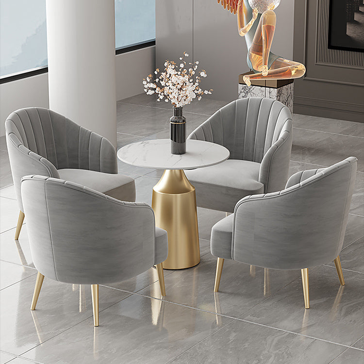 Glam 1/3/5 Pieces Dining Room Set Sintered Stone Dining Table