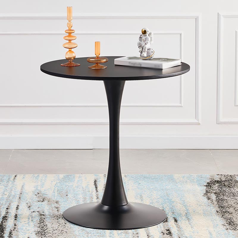 Minimalism Style Round Top Restaurant Table Metal Base Dining Table