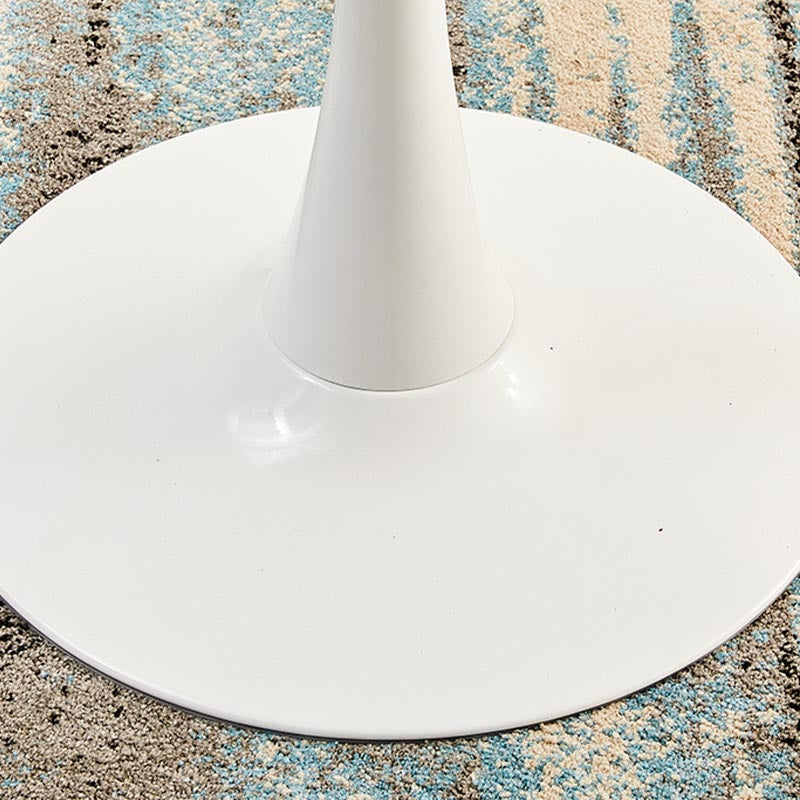 Minimalism Style Round Top Restaurant Table Metal Base Dining Table