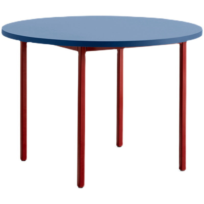 Modern Round Top Dinette Table Metal Base Dining Table for Coffee Shop