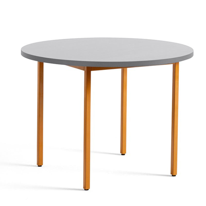 Modern Round Top Dinette Table Metal Base Dining Table for Coffee Shop