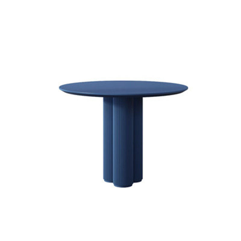 Modern Round Top Dinette Table Solid Wood Base Dining Table for Restaurant