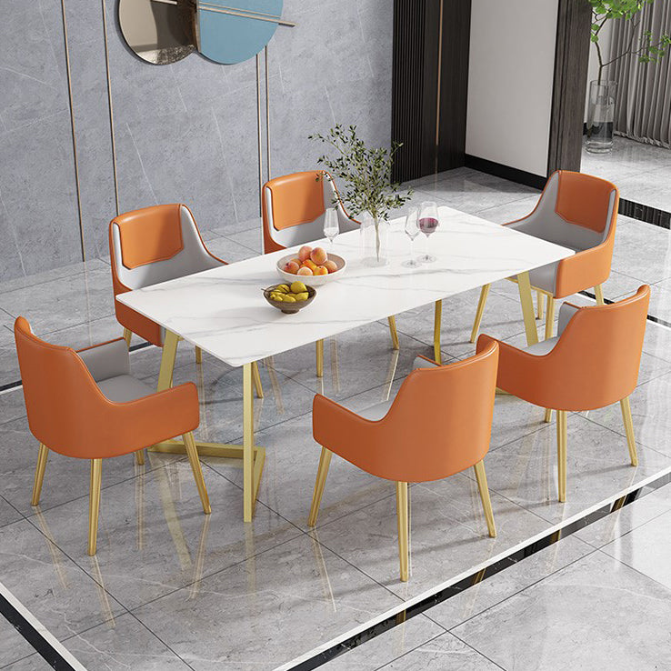 Rectangle Stone Dining Room Table Traditional Luxury Dinner Room Kitchen Table